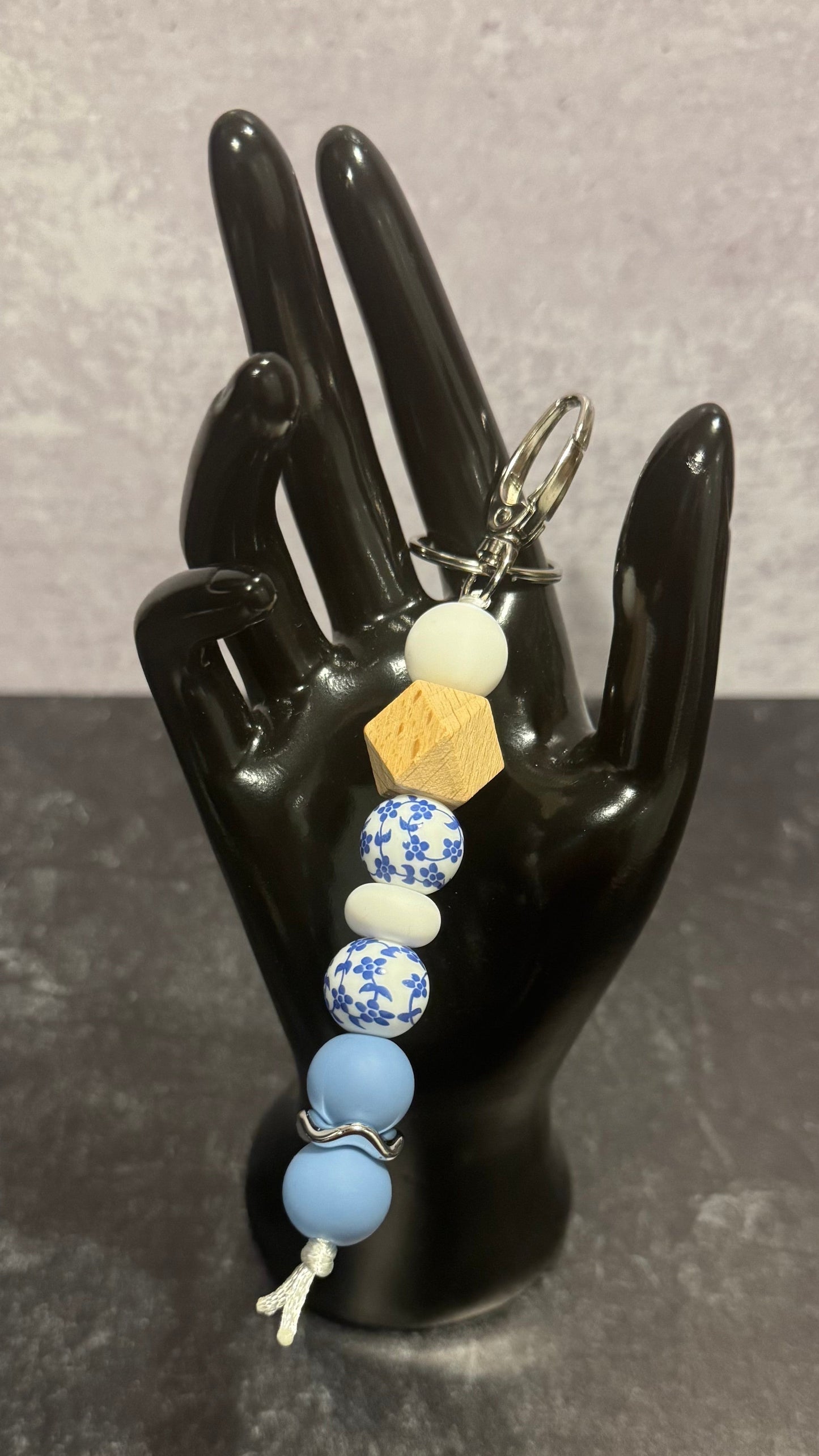 Blue Blossom Keychain
