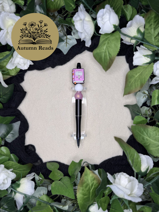 Bookish Girlie Beaded Ballpoint Pen