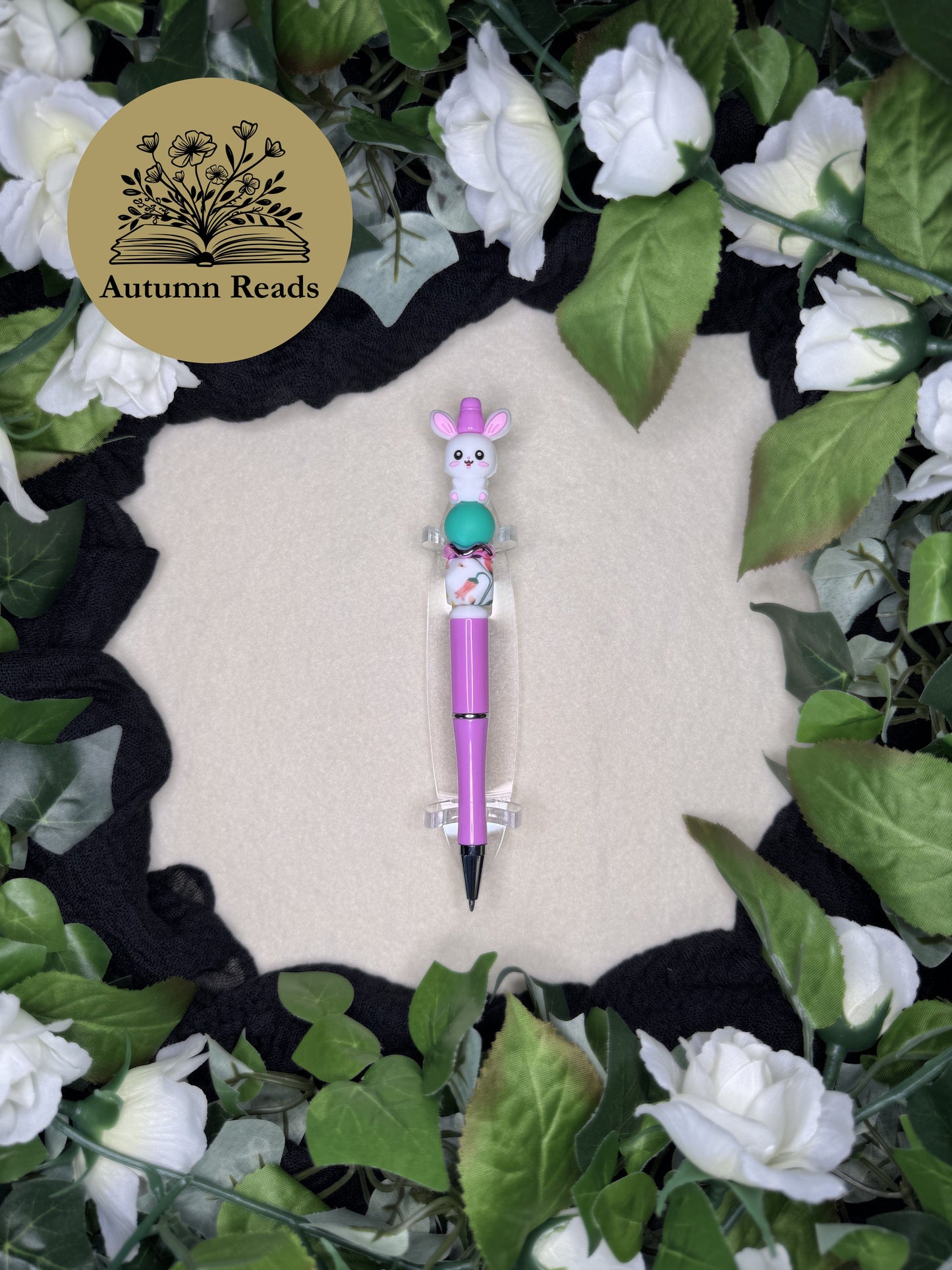 Bunny Beaded Ballpoint Pen