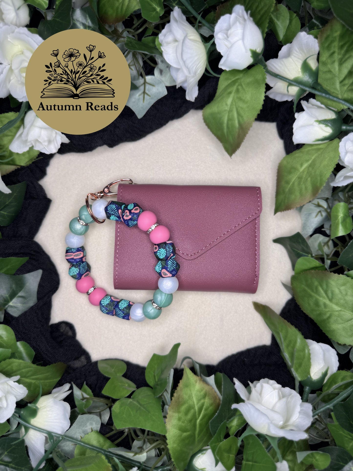 Fresh Papaya Keychain with Pink Wallet