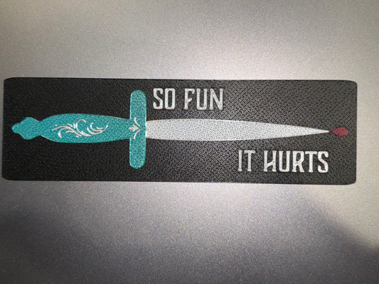 Desperado Club Knife (So Fun It Hurts) 3D Printed Bookmark