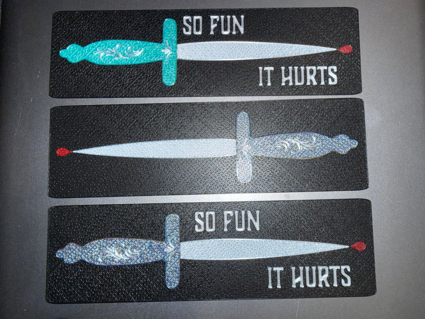 Desperado Club Knife (So Fun It Hurts) 3D Printed Bookmark