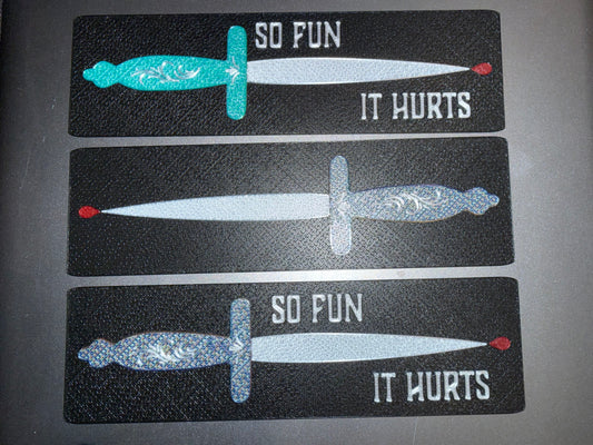 Desperado Club Knife (So Fun It Hurts) 3D Printed Bookmark