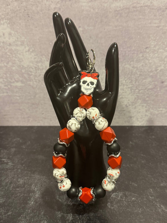 A Skully Christmas Keychain