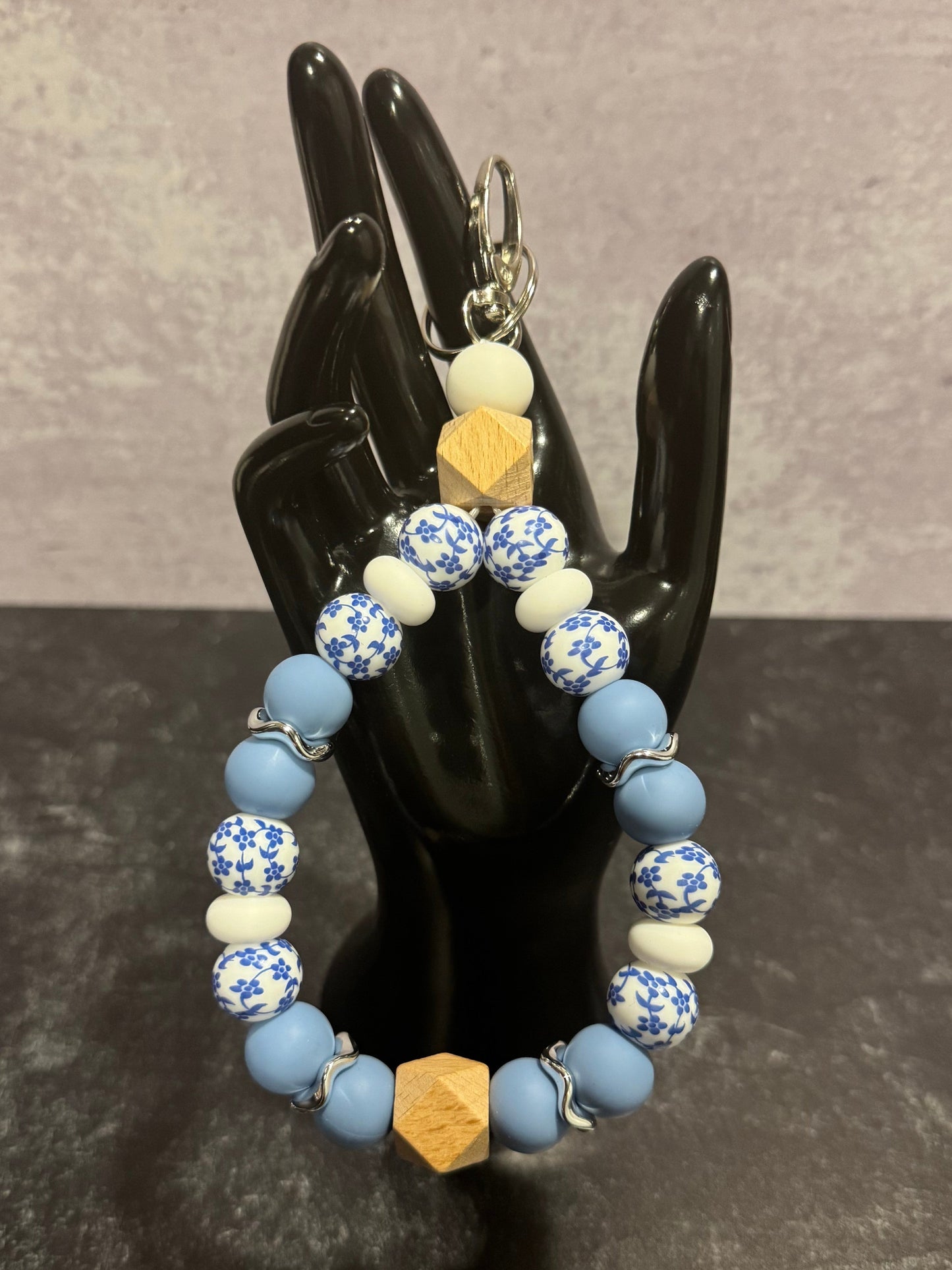 Blue Blossom Keychain