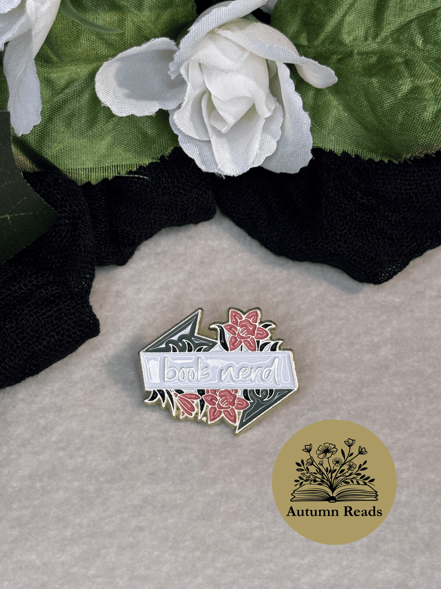 Book Nerd Pin