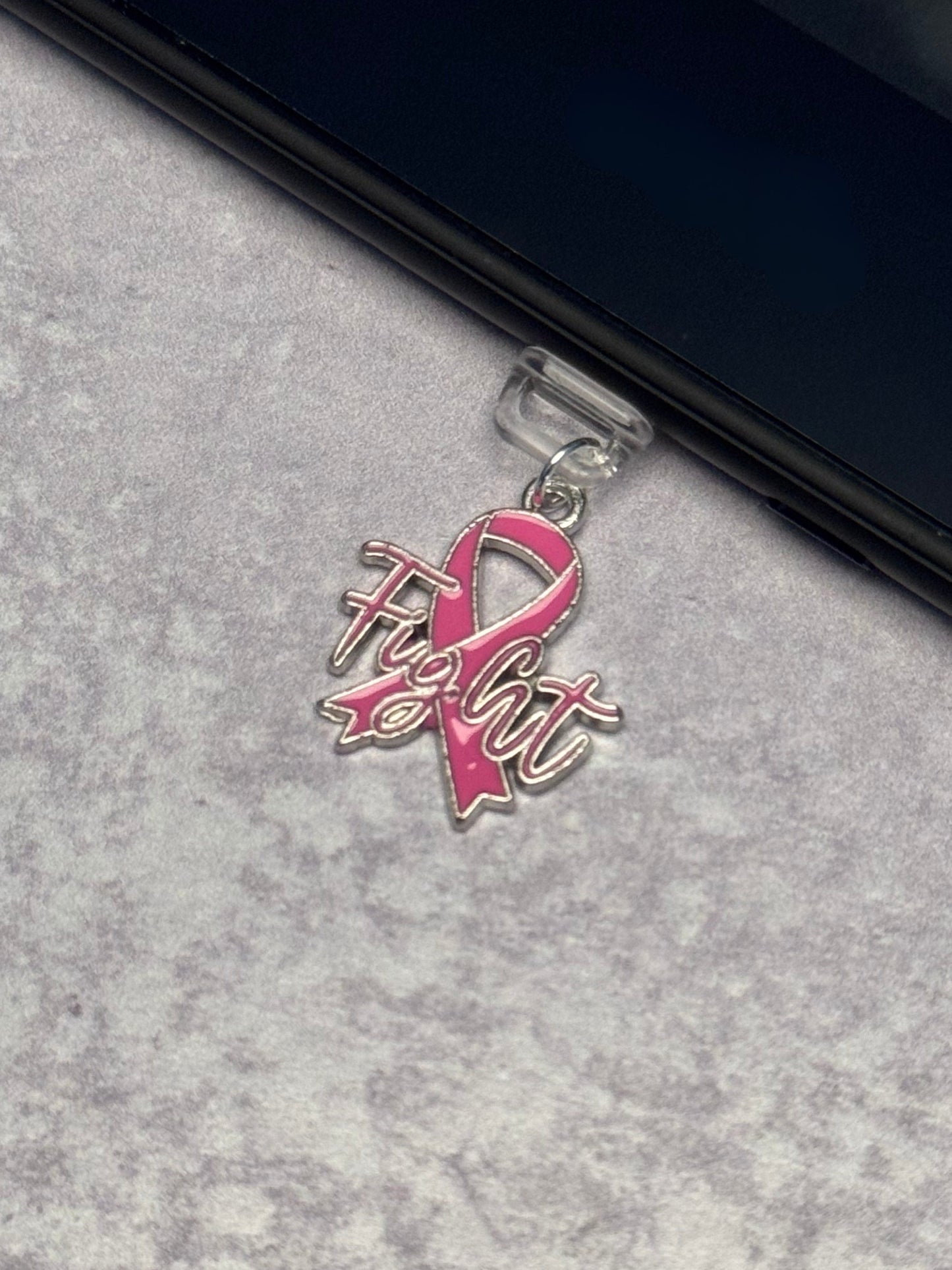 Breast Cancer Fight Kindle Charm
