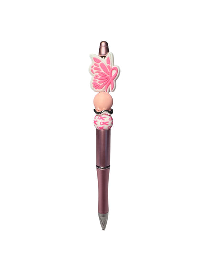 Breast Cancer Wing Beaded Ballpoint Pen
