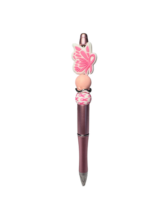 Breast Cancer Wing Beaded Ballpoint Pen