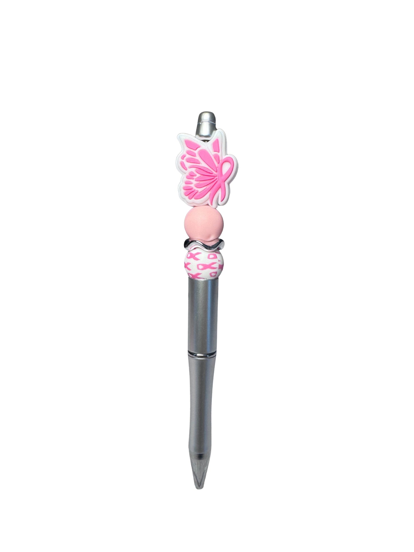 Breast Cancer Wing Beaded Ballpoint Pen