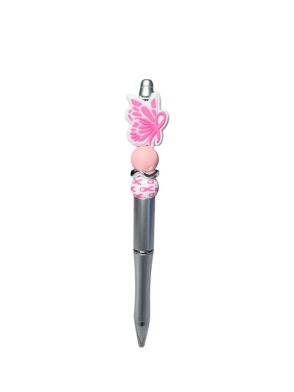 Breast Cancer Wing Beaded Ballpoint Pen