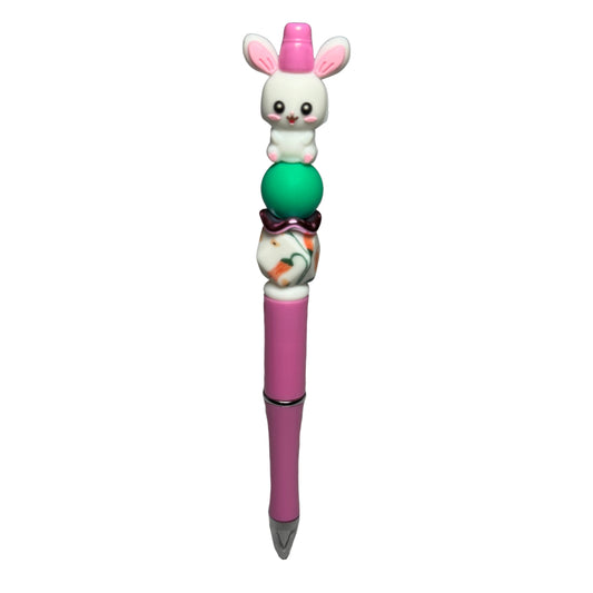 Bunny Beaded Ballpoint Pen