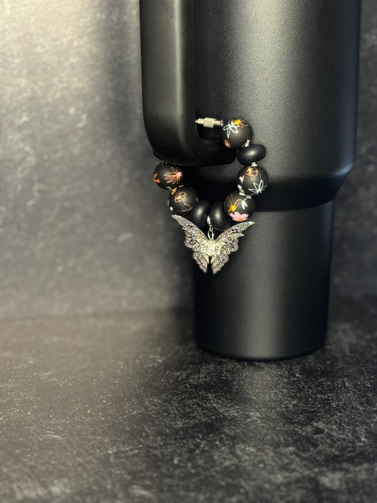 Butterfly Beaded Cup Handle Accessory