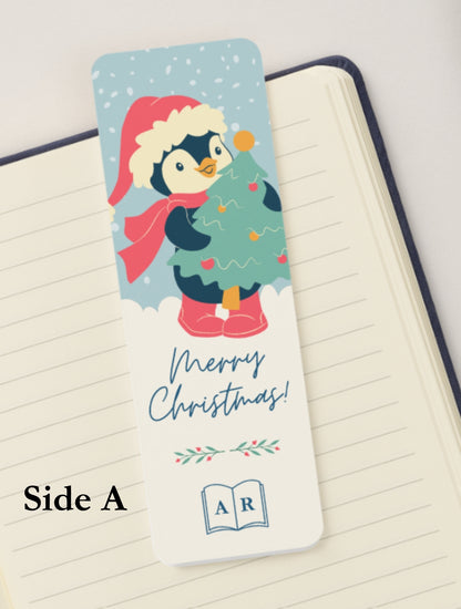Christmas Penguin Bookmark
