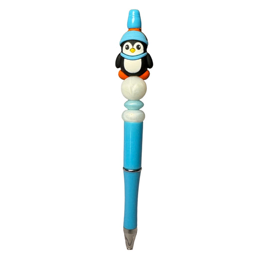 Cozy Penguin Beaded Ballpoint Pen