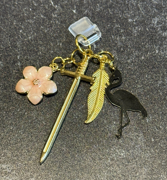 Live by the Feather / Die by the Sword Kindle Charm