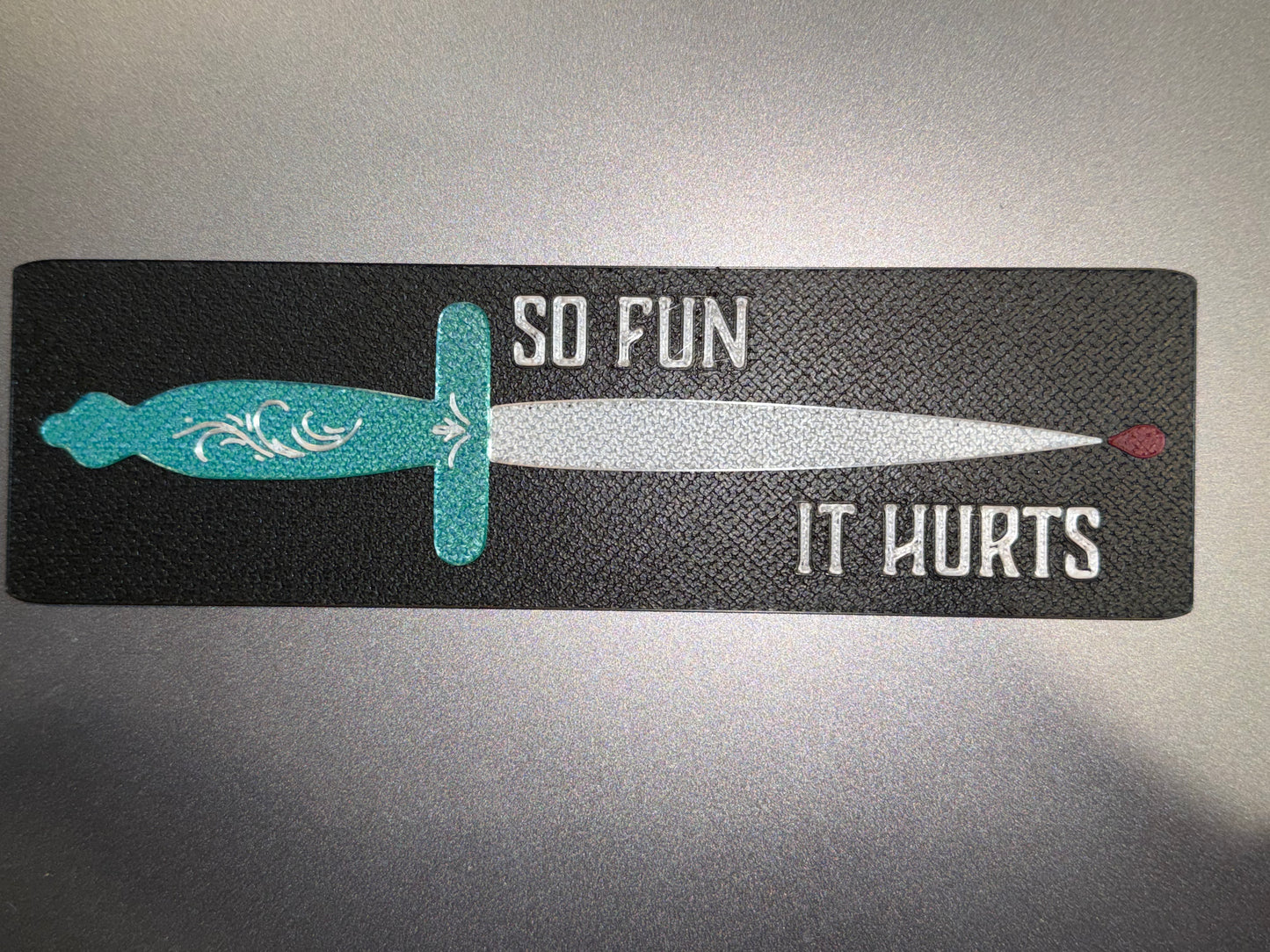 Desperado Club Knife (So Fun It Hurts) 3D Printed Bookmark