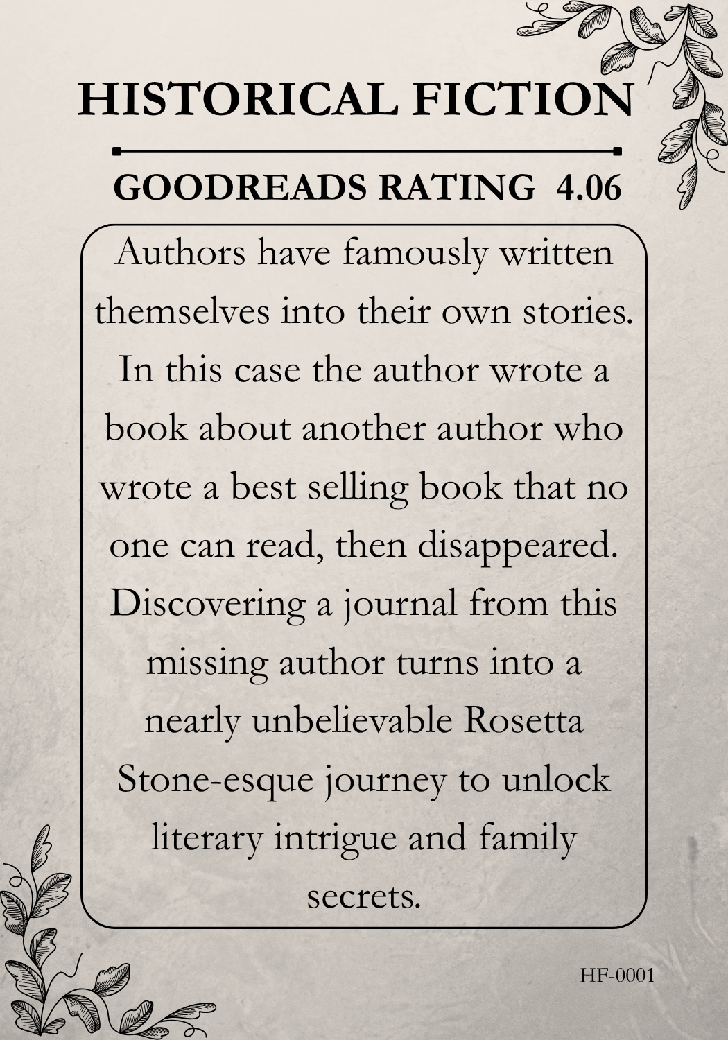 Historical Fiction #1