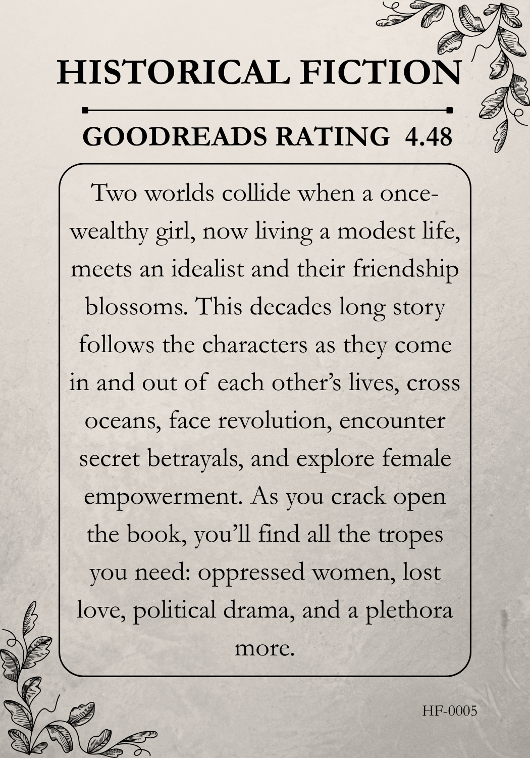 Historical Fiction #5