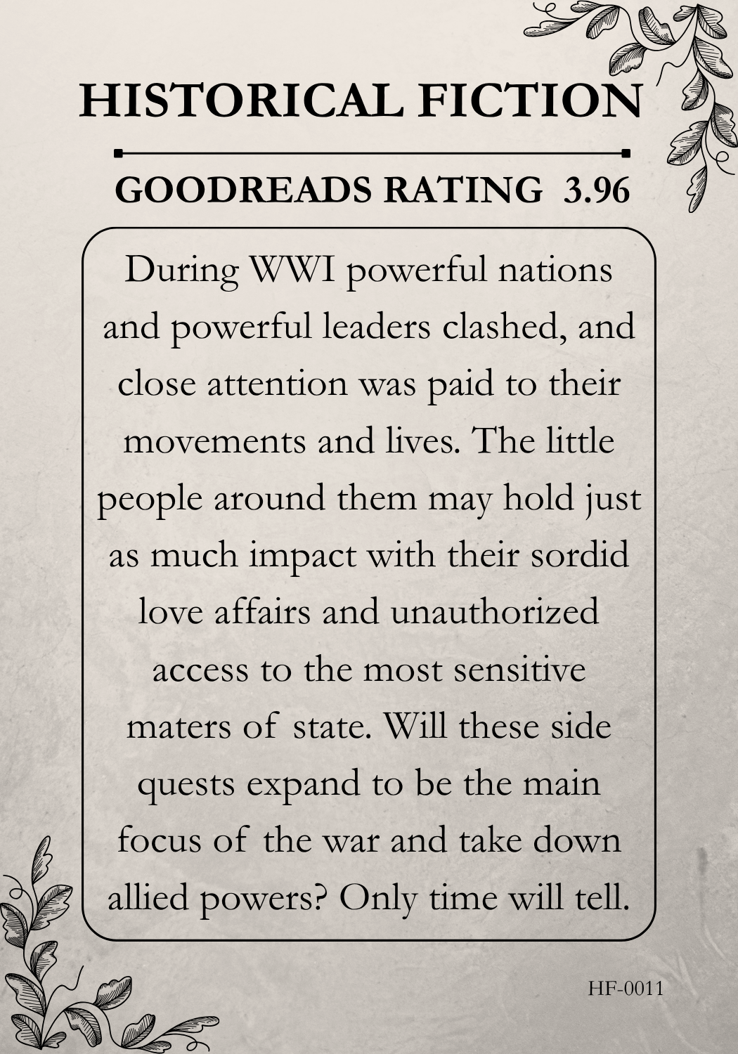 Historical Fiction #11