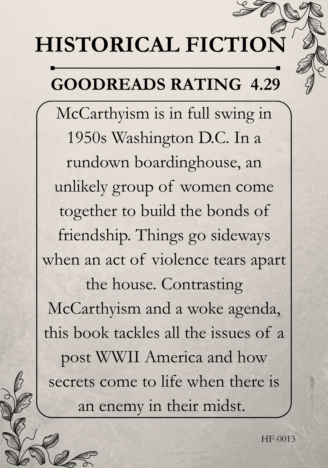 Historical Fiction #13