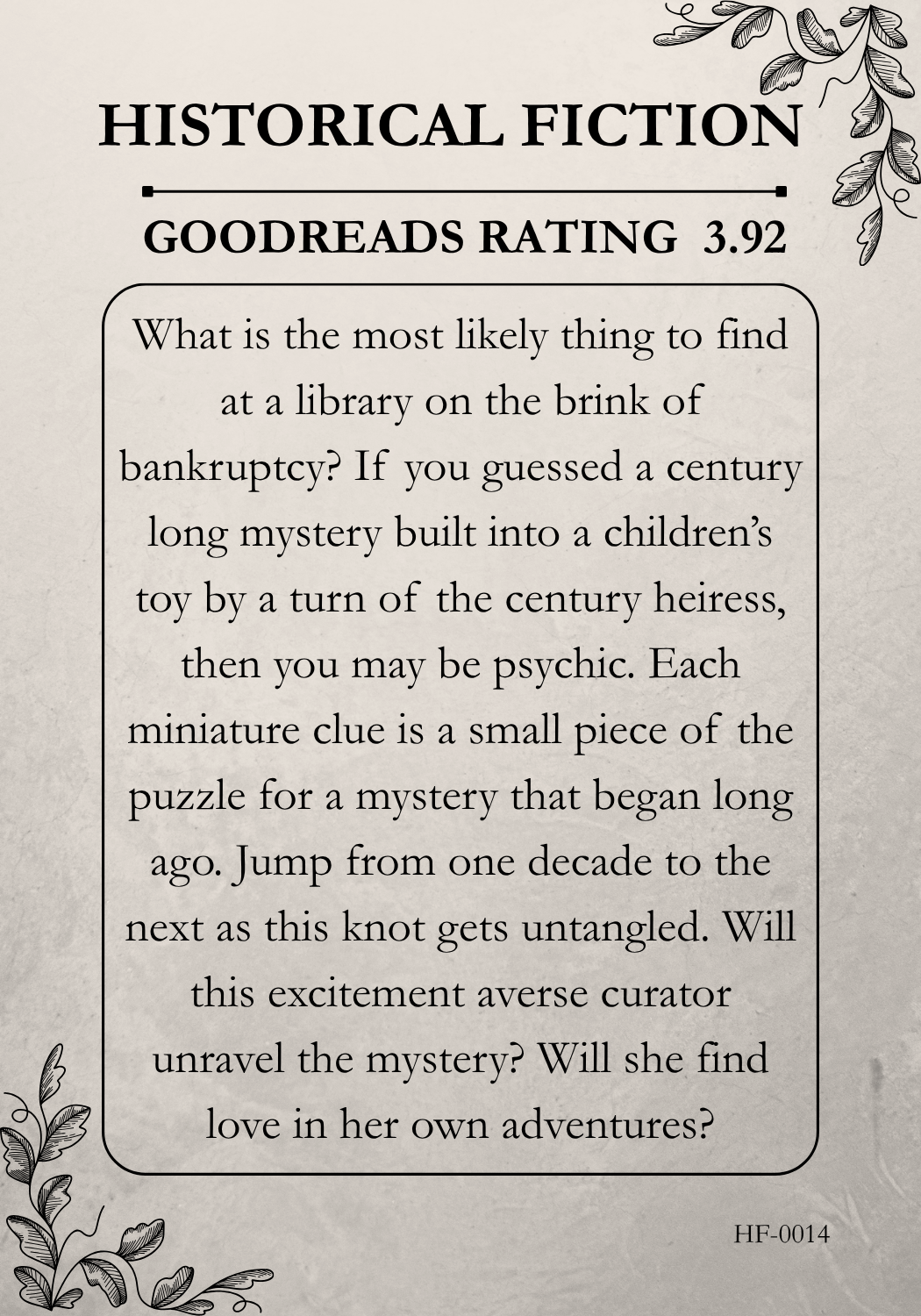 Historical Fiction #14