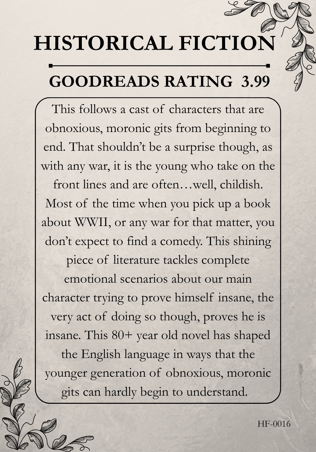 Historical Fiction #16