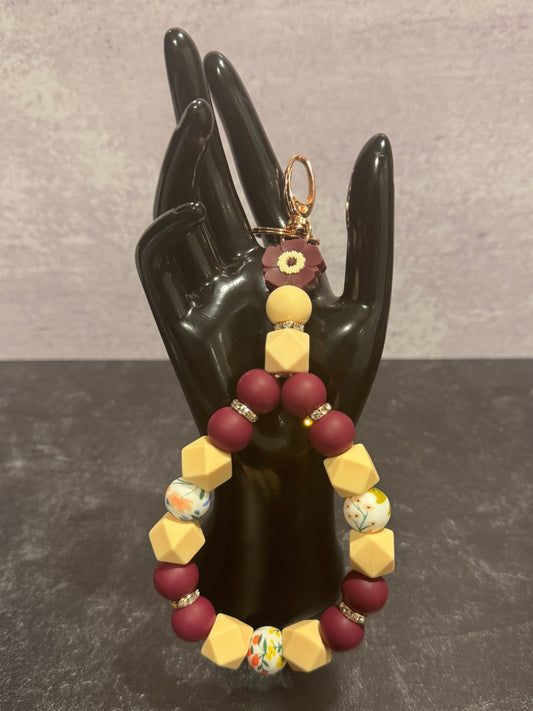 Mulberry Poppy Keychain