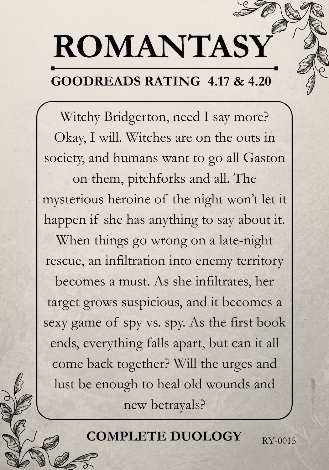 Romantasy #15 - Duology