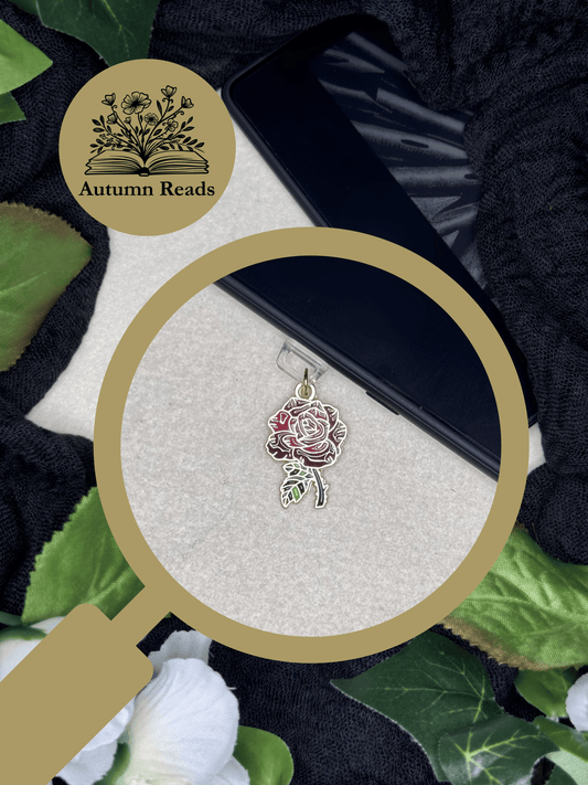 Rose USB‑C Dust Plug Charm