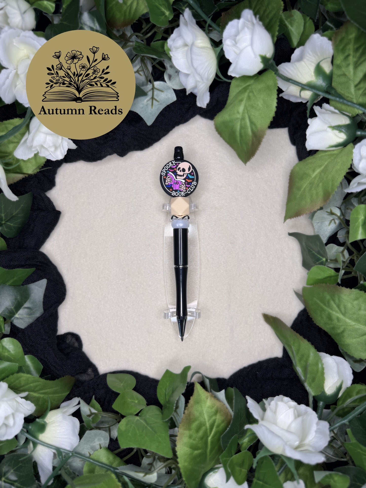 Spooky Book Club Beaded Ballpoint Pen